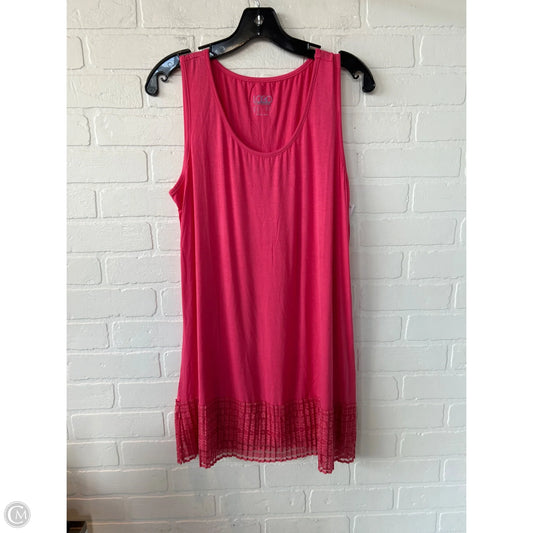 Tunic Sleeveless By Logo In Pink, Size: M