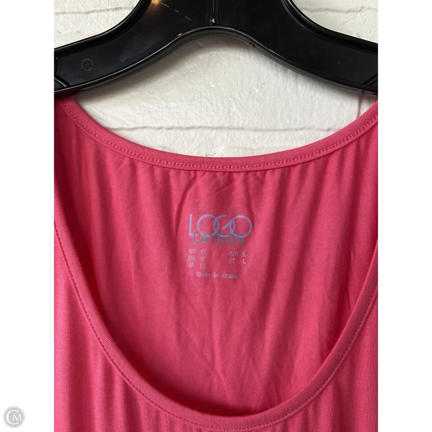 Tunic Sleeveless By Logo In Pink, Size: M