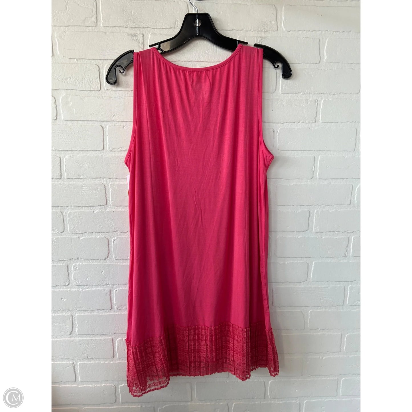 Tunic Sleeveless By Logo In Pink, Size: M