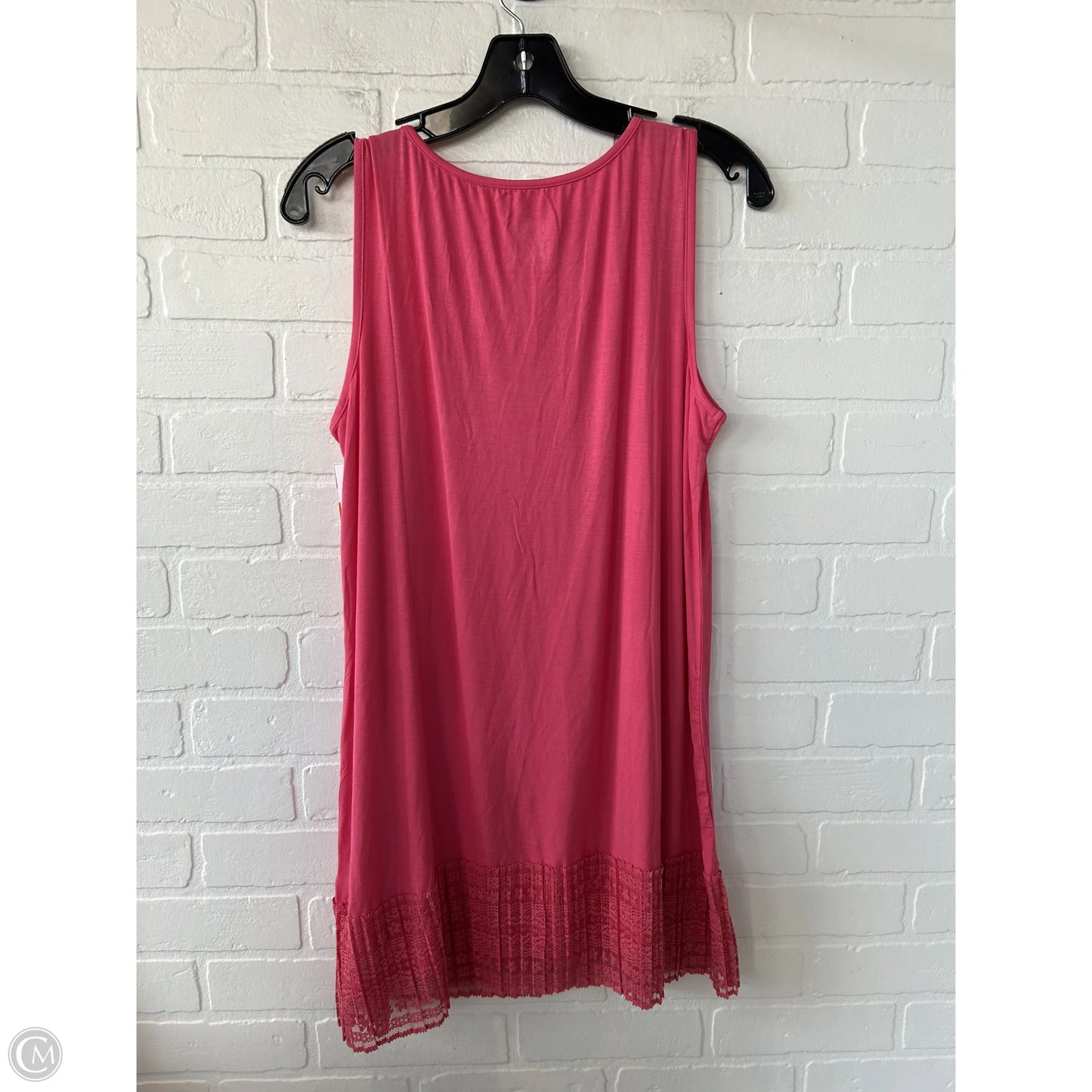 Tunic Sleeveless By Logo In Pink, Size: M