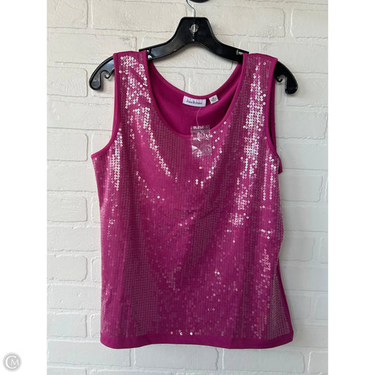 Top Sleeveless By Joan Rivers In Pink, Size: M