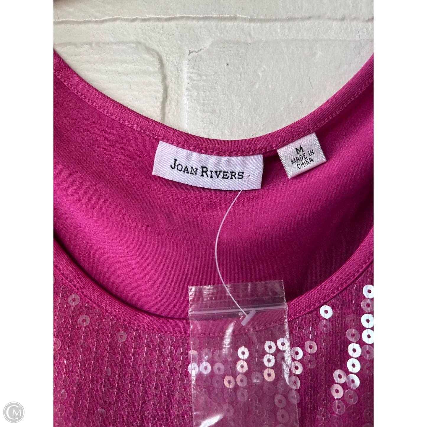 Top Sleeveless By Joan Rivers In Pink, Size: M