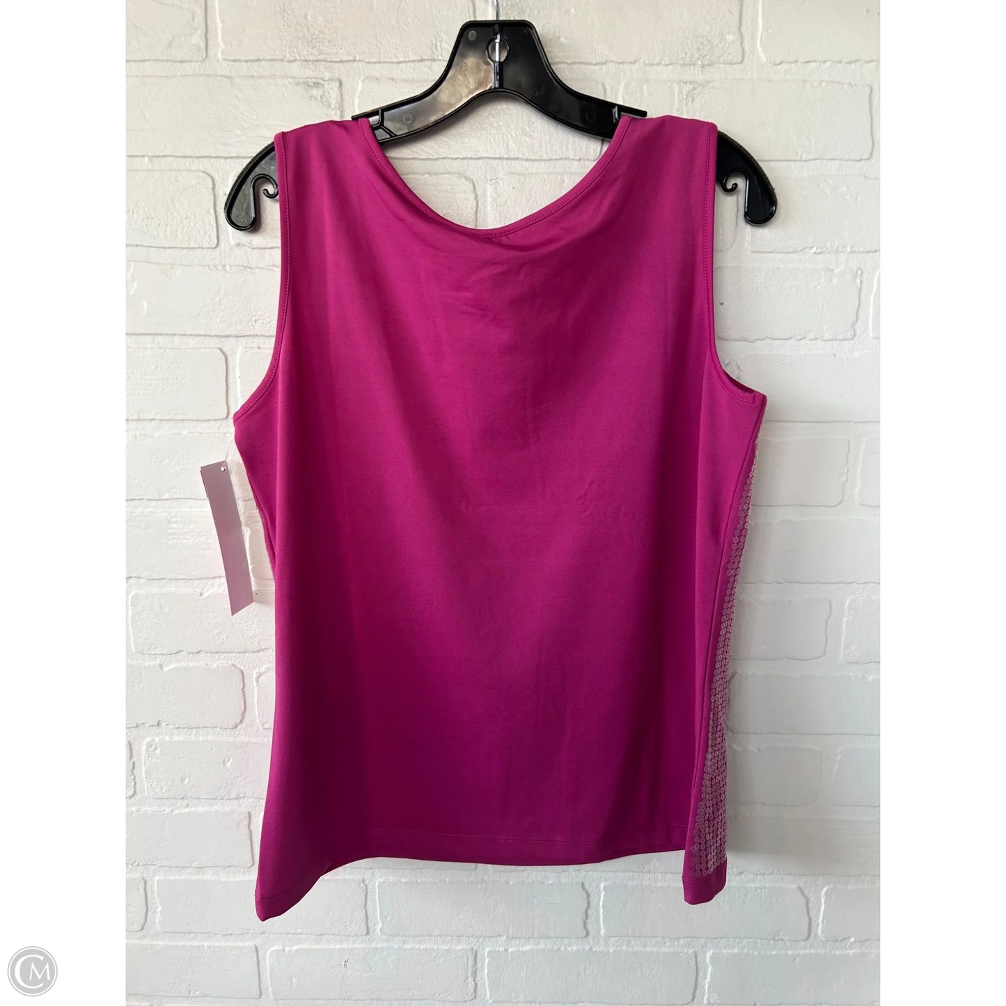 Top Sleeveless By Joan Rivers In Pink, Size: M