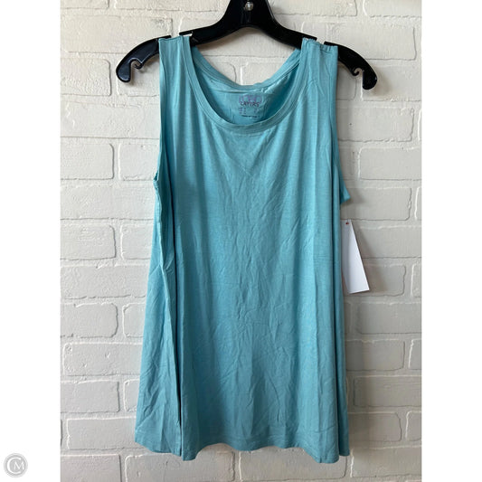 Top Sleeveless By Logo In Blue, Size: M