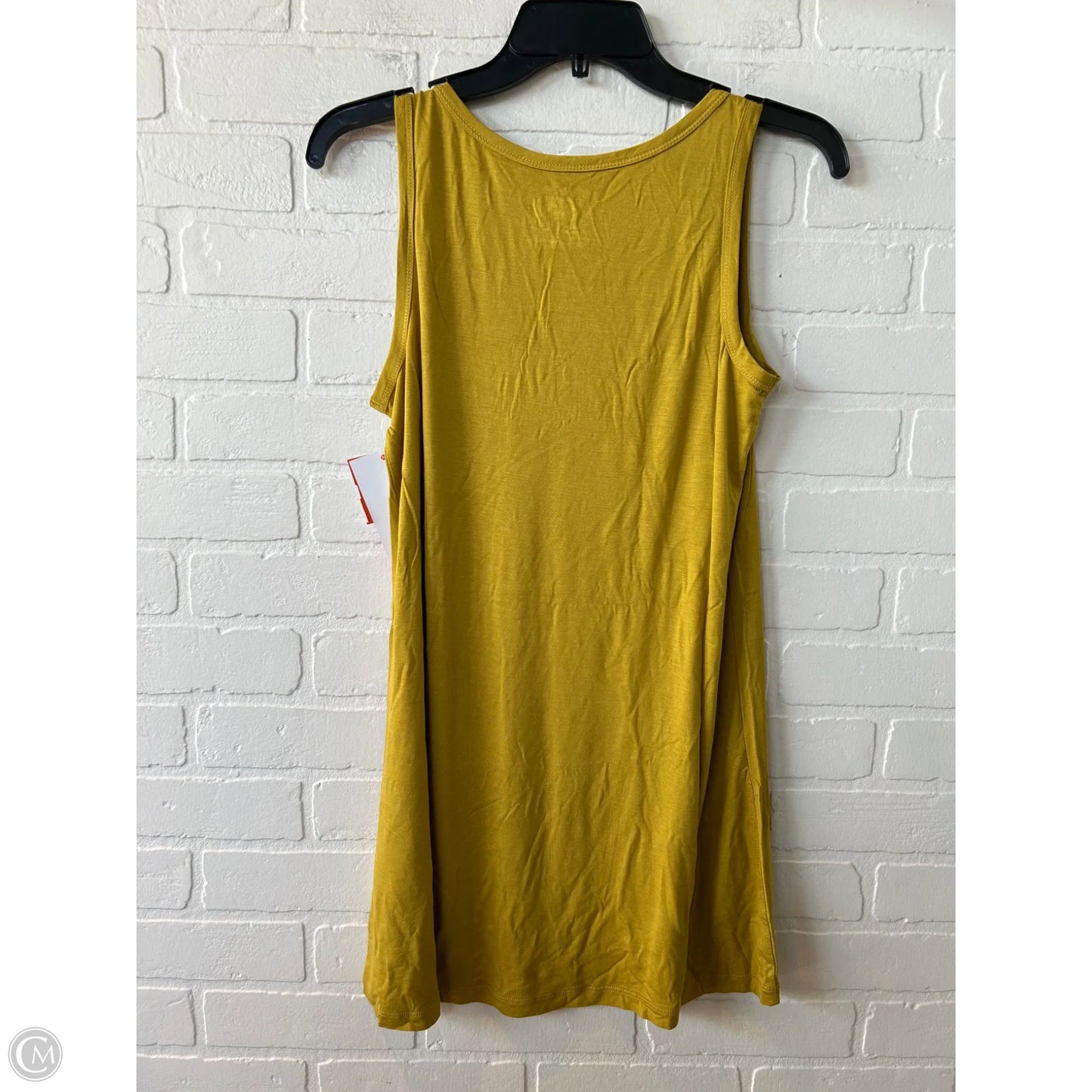 Top Sleeveless By Logo In Yellow, Size: M