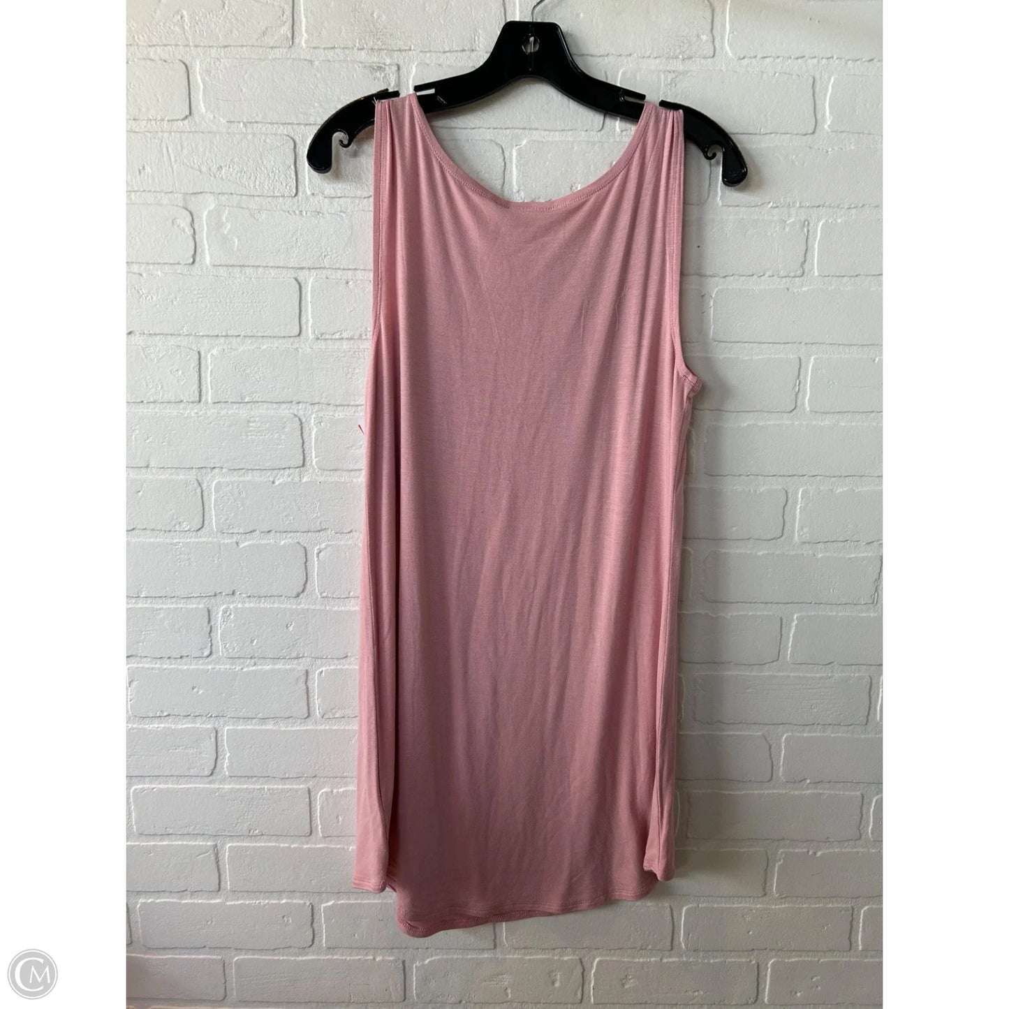 Top Sleeveless By Logo In Pink, Size: M