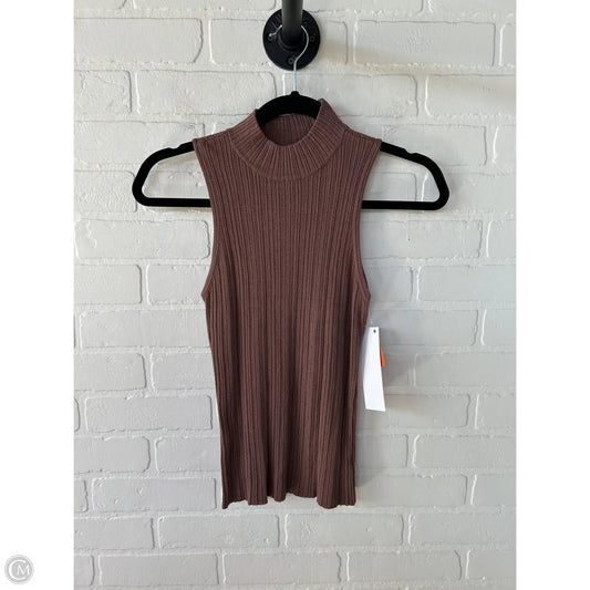 Top Sleeveless By Wayf In Brown, Size: S