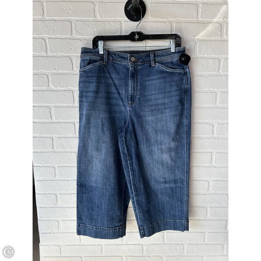 Jeans Cropped By Talbots In Blue Denim, Size: 12p