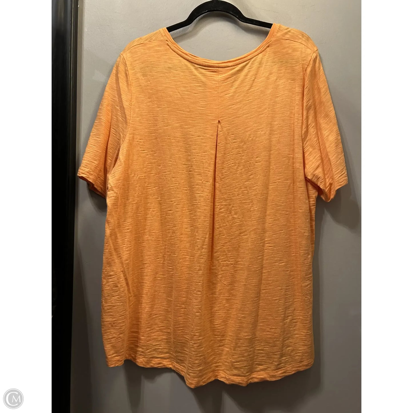 Top Short Sleeve By Chicos In Orange, Size: Xl