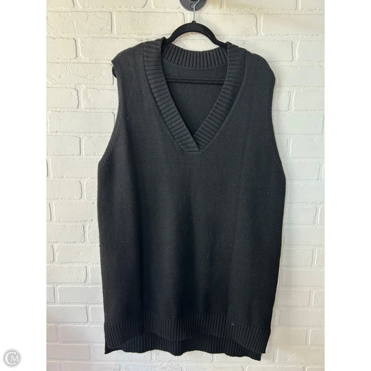 Vest Sweater By Cme In Black, Size: Xl
