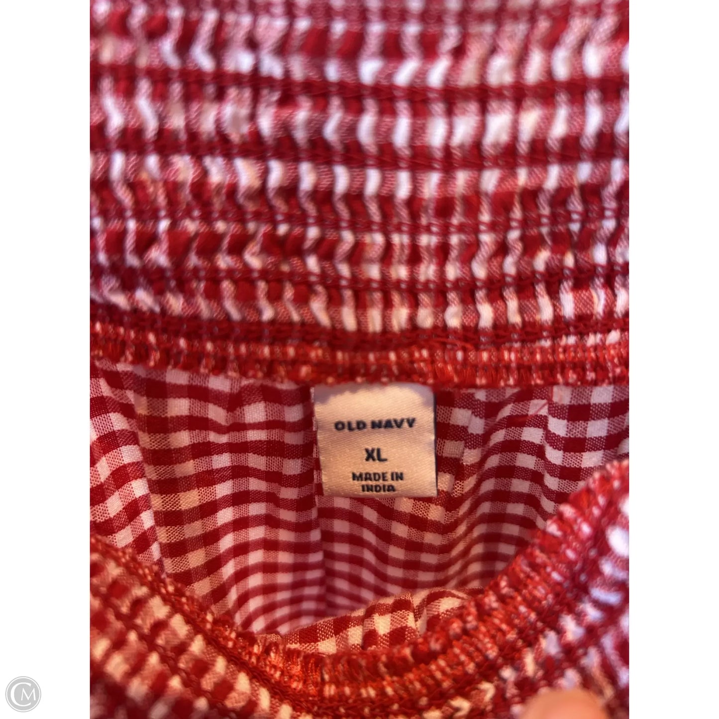Dress Casual Midi By Old Navy In Red & White, Size: Xl