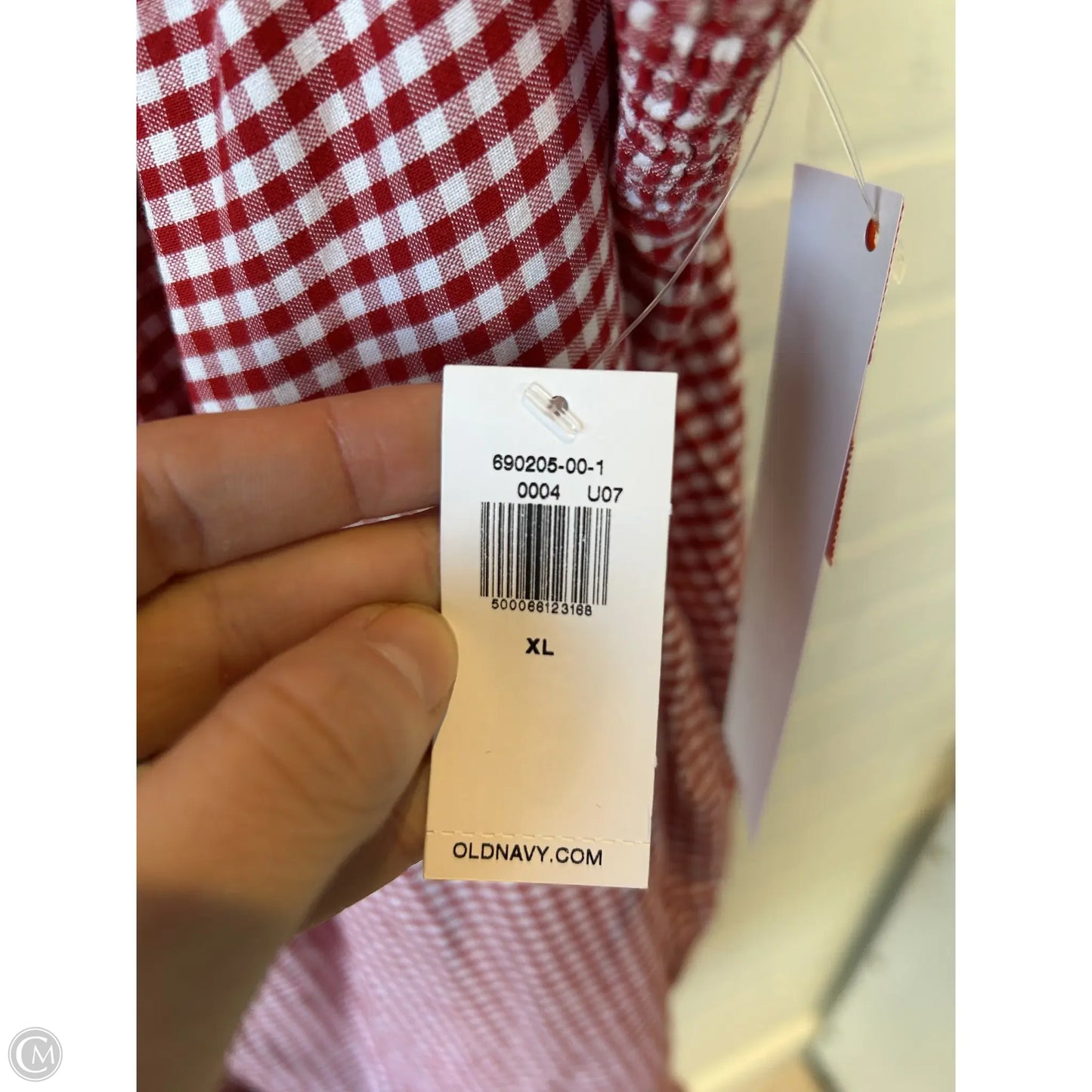 Dress Casual Midi By Old Navy In Red & White, Size: Xl
