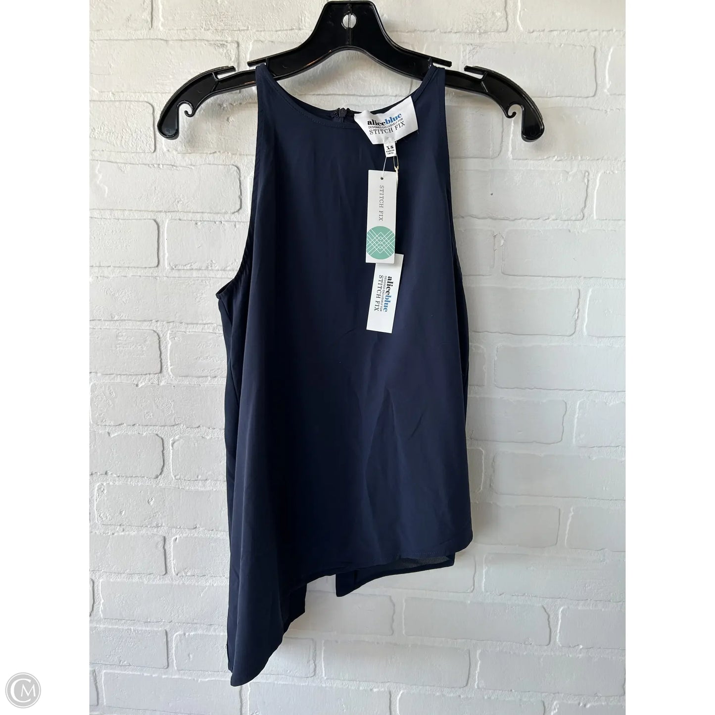 Top Sleeveless By ALICEBLUE In Navy, Size: Xs