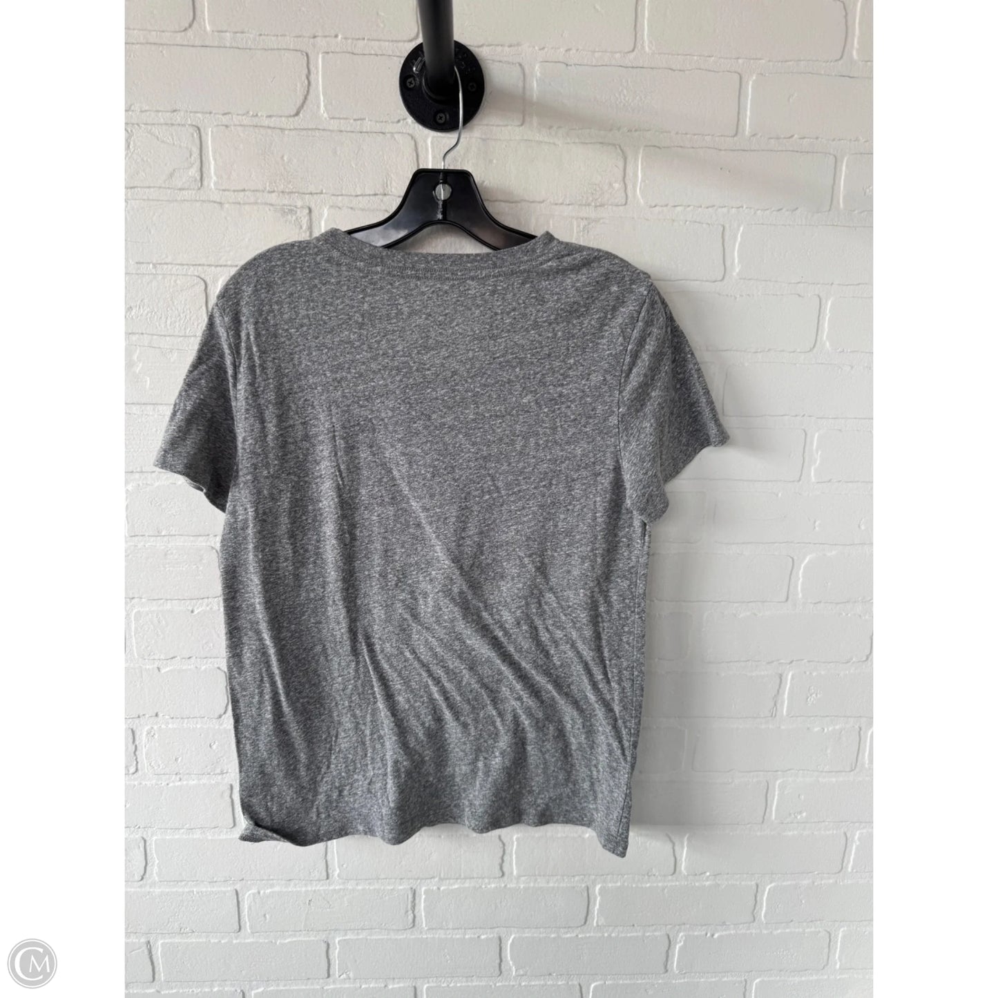 Top Short Sleeve Basic By Z Supply In Grey & White, Size: M