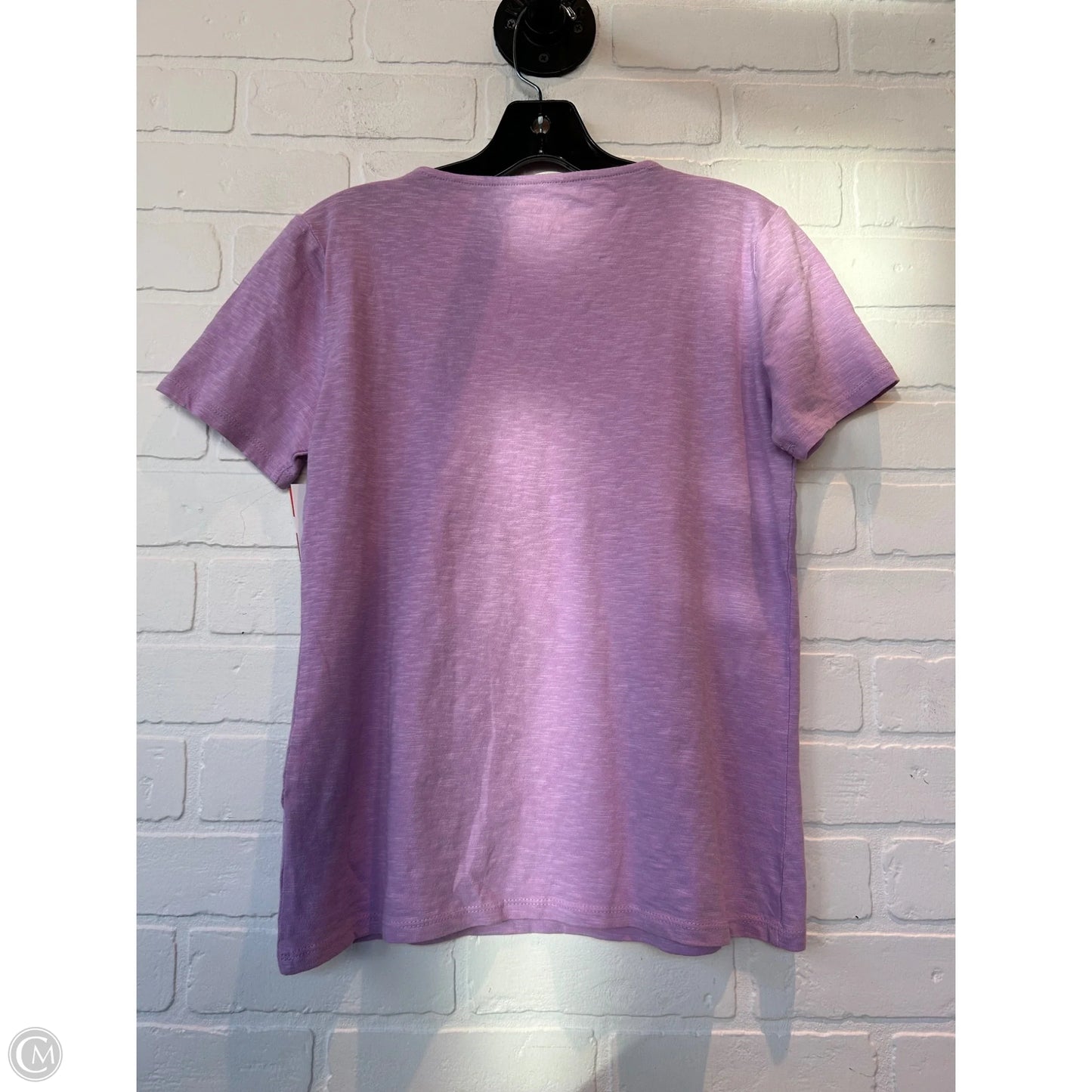 Top Short Sleeve By Talbots In Purple, Size: Mp