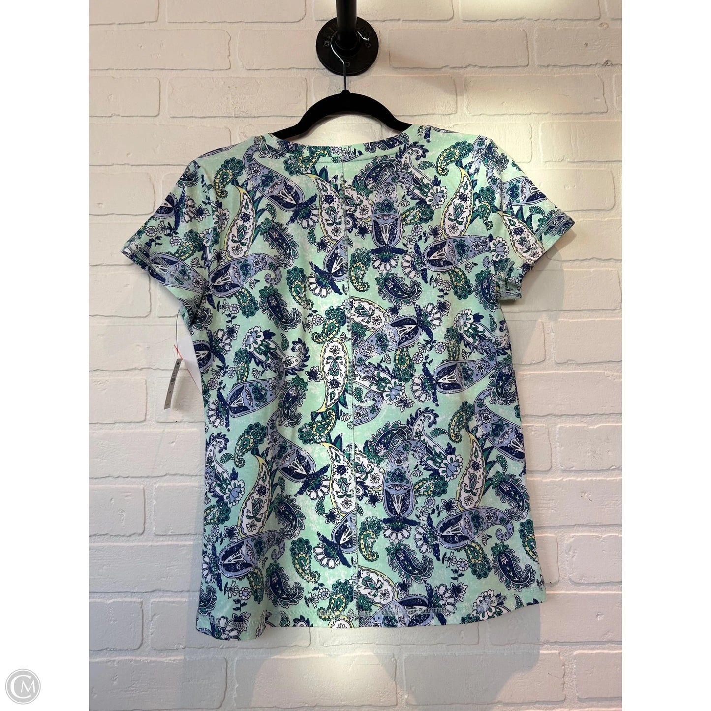 Top Short Sleeve By Talbots In Blue & Green, Size: Mp