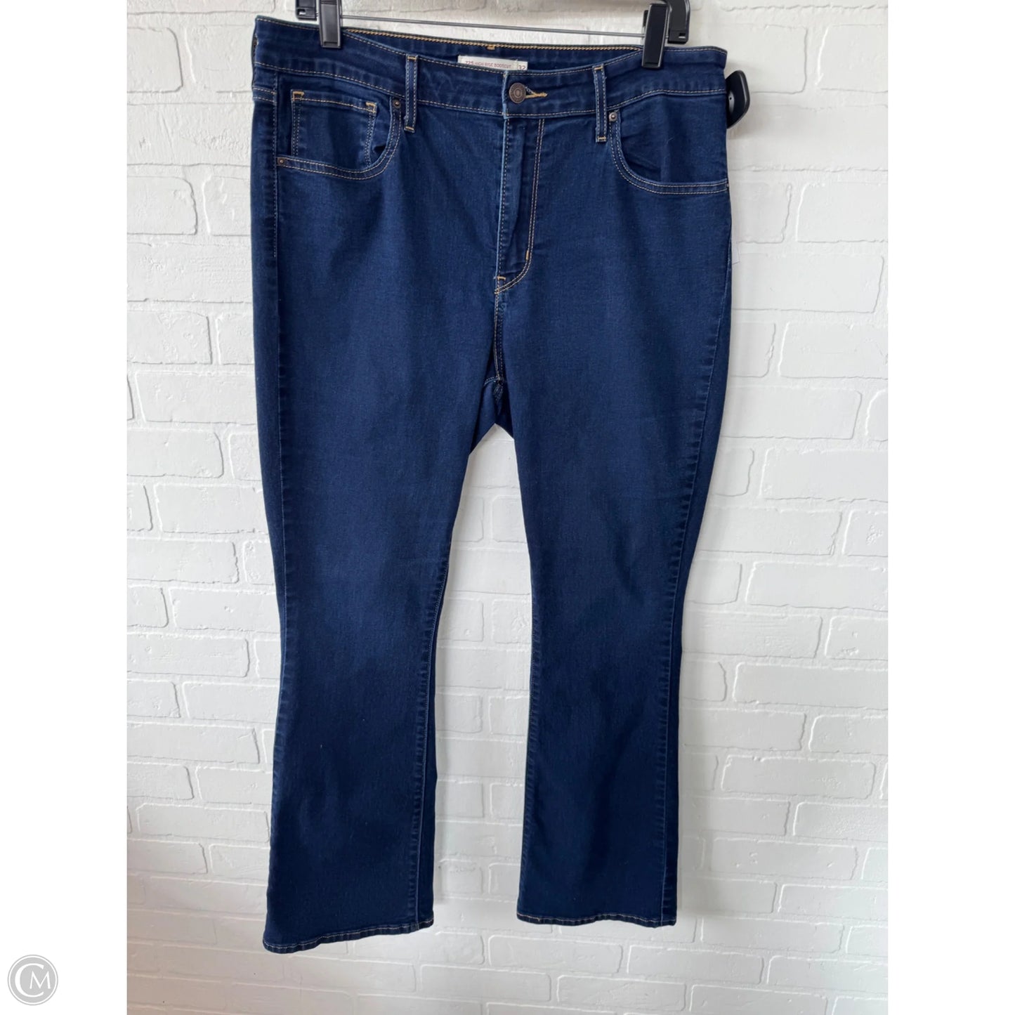 Jeans Boot Cut By Levis In Blue Denim, Size: 14