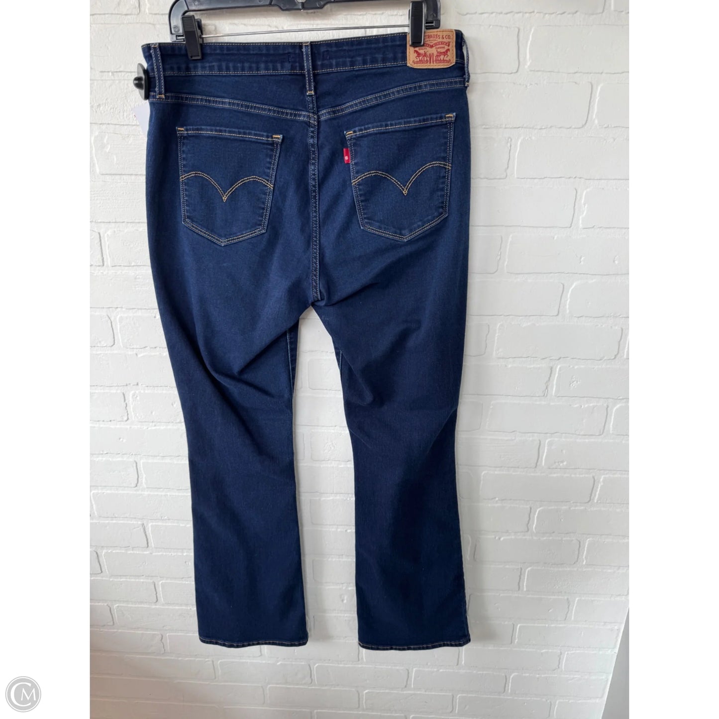 Jeans Boot Cut By Levis In Blue Denim, Size: 14