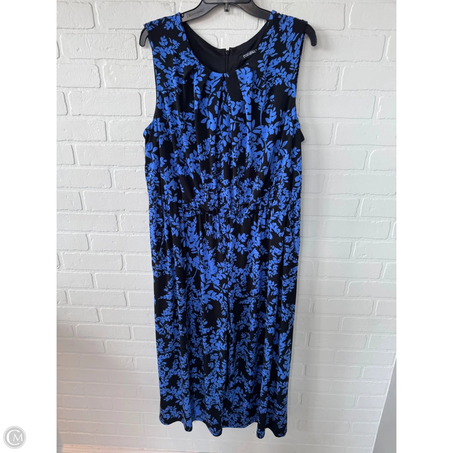 Jumpsuit By Roz And Ali In Black & Blue, Size: 1x