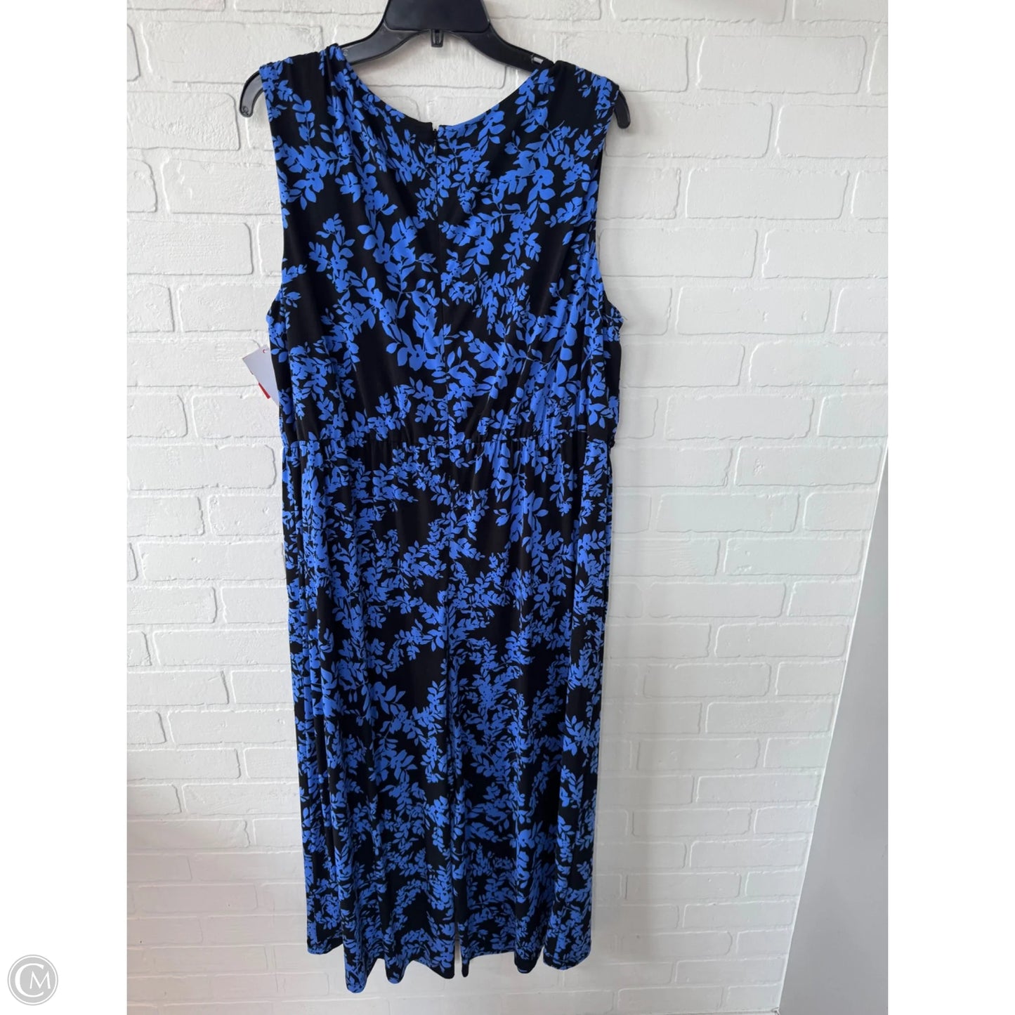 Jumpsuit By Roz And Ali In Black & Blue, Size: 1x