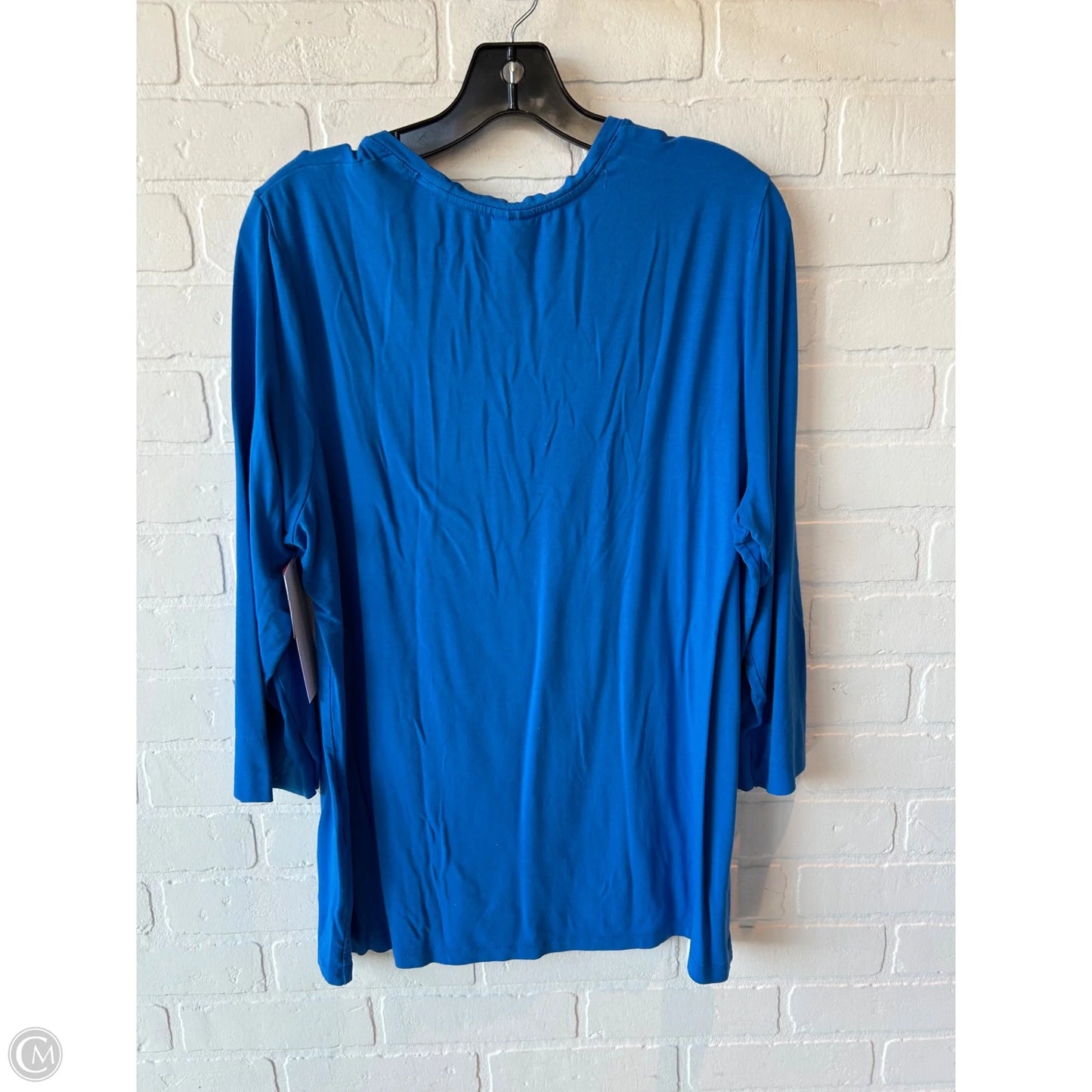 Top Long Sleeve By Chicos In Blue, Size: Xl