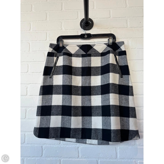 Skirt Mini & Short By Talbots In Black & White, Size: Xl