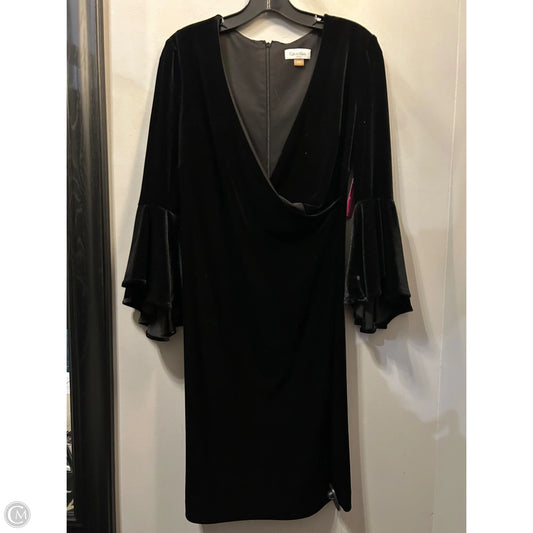 Dress Party Midi By Calvin Klein In Black, Size: L