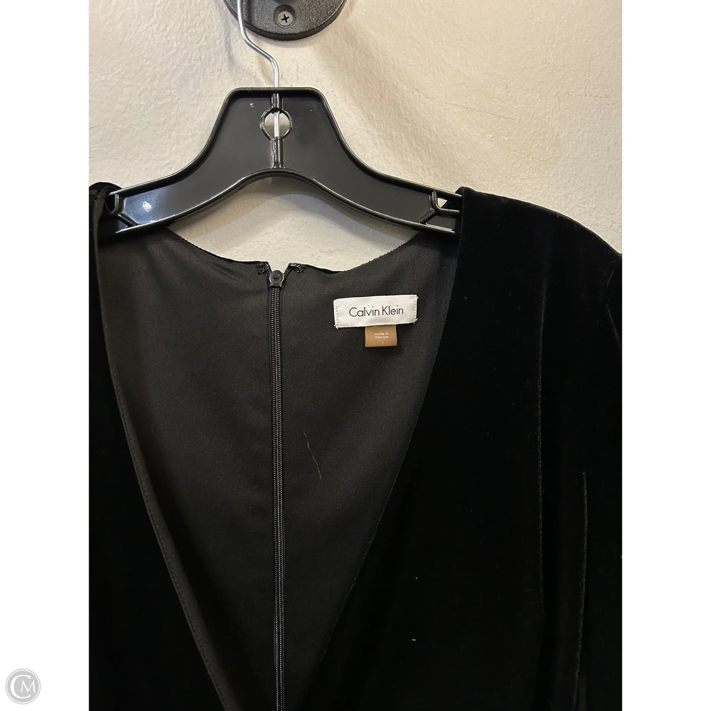 Dress Party Midi By Calvin Klein In Black, Size: L