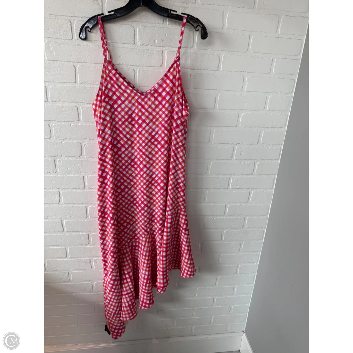 Dress Casual Midi By Tommy Bahama In Pink & White, Size: M