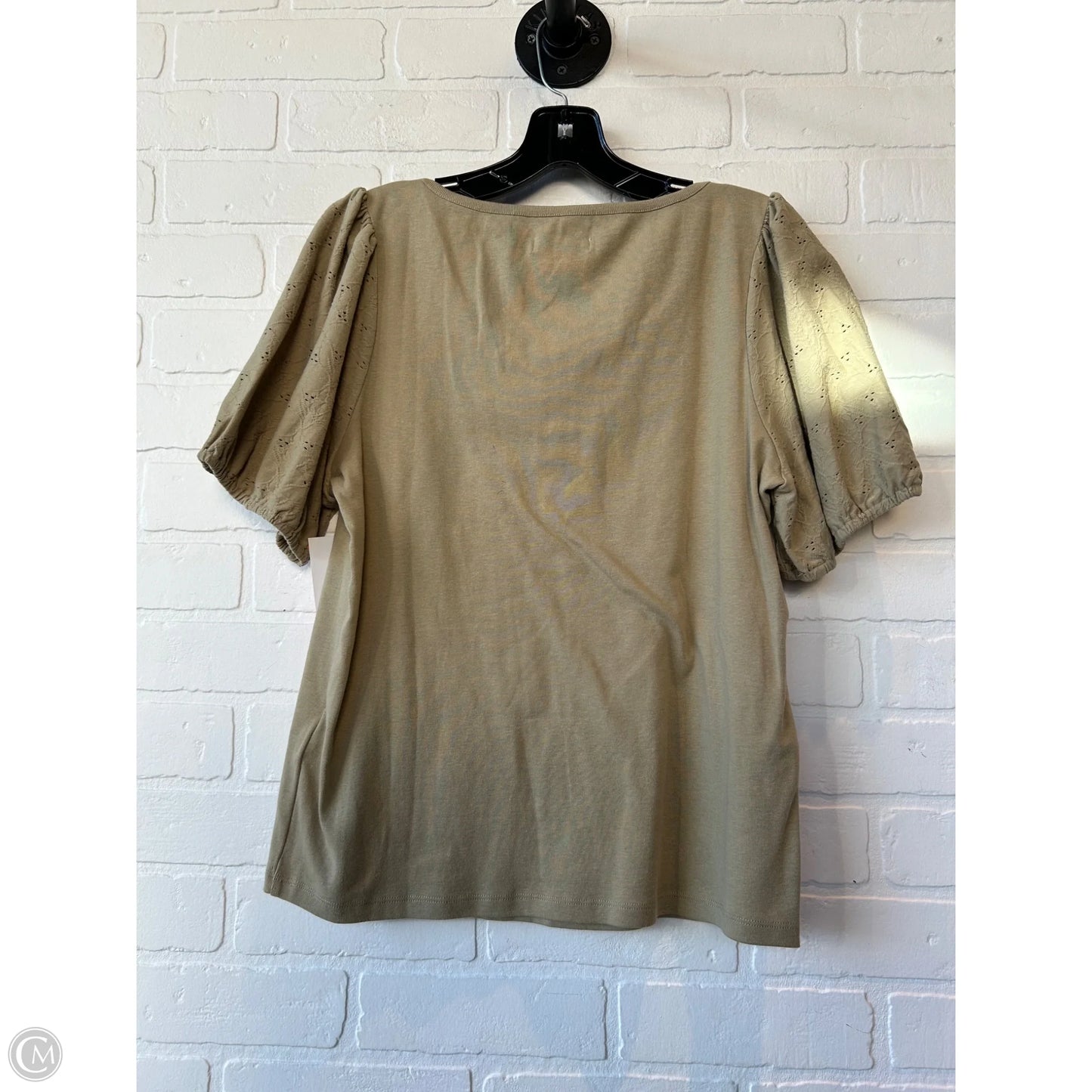 Top Short Sleeve By Madewell In Green, Size: L