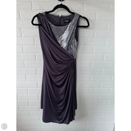 Dress Party Midi By Adrianna Papell In Purple, Size: S