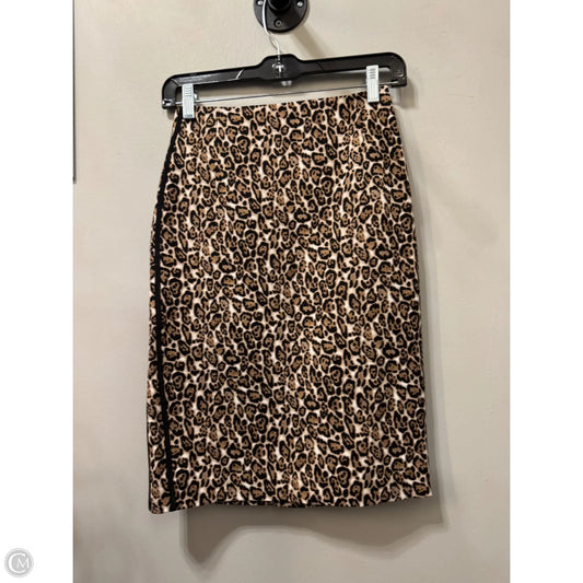 Skirt Midi By White House Black Market In Animal Print, Size: 0