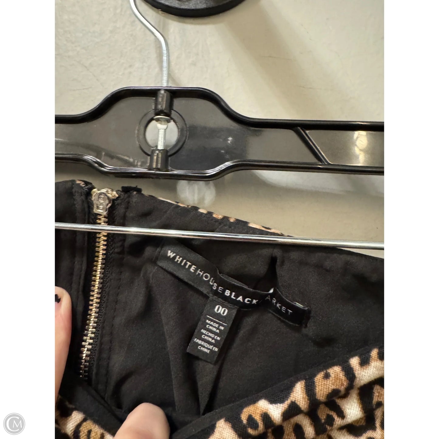 Skirt Midi By White House Black Market In Animal Print, Size: 0