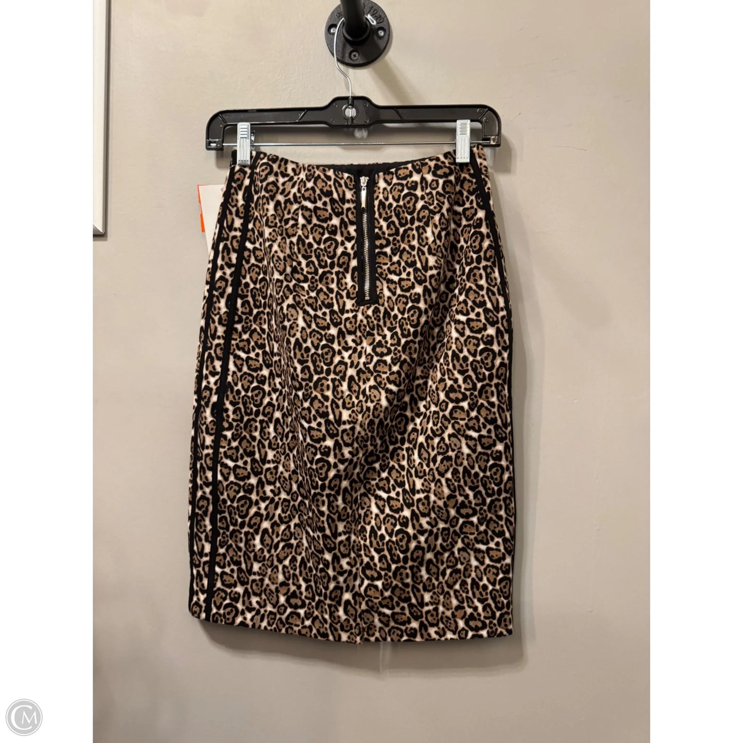 Skirt Midi By White House Black Market In Animal Print, Size: 0
