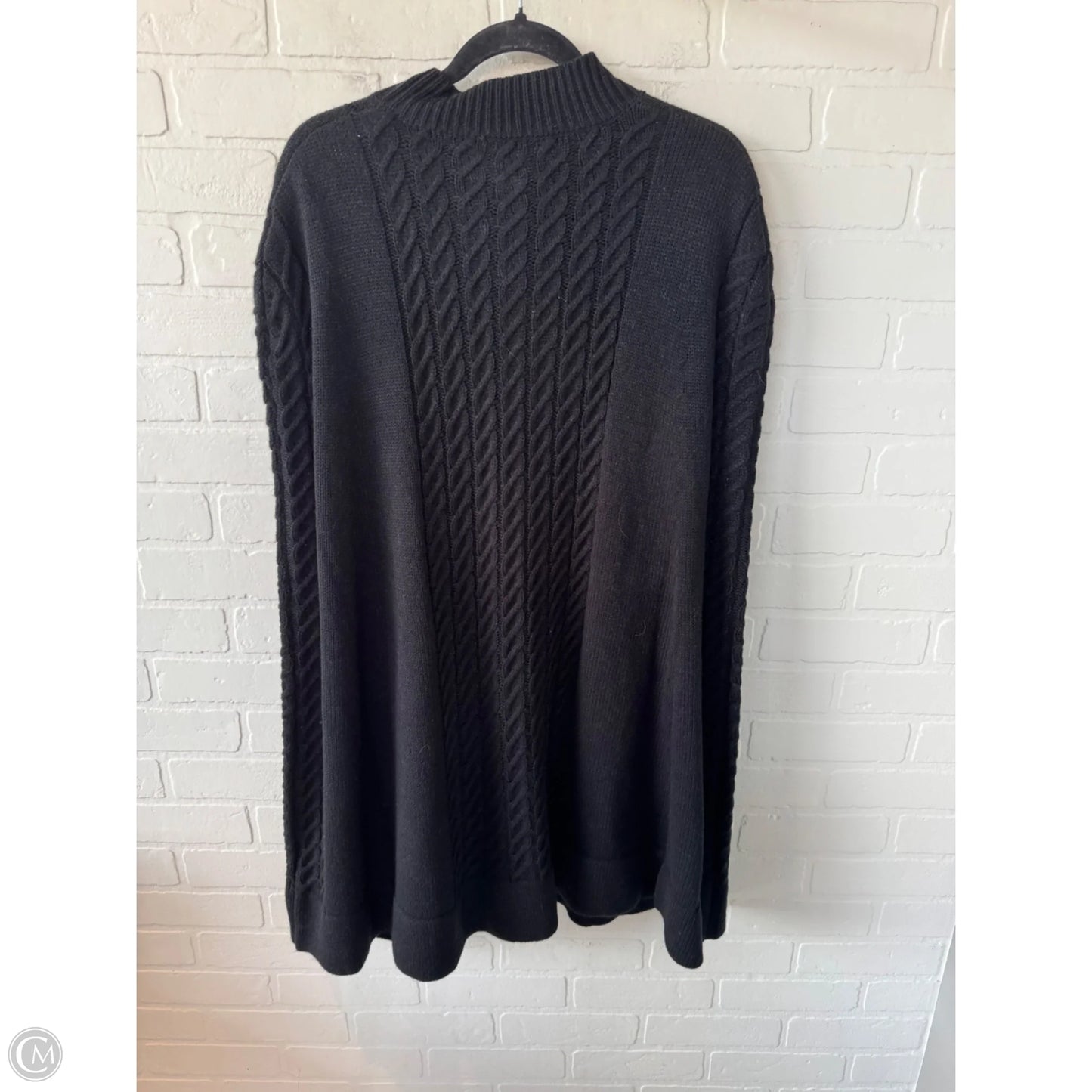 Poncho Designer By Patricia Nash In Black, Size: Osfm