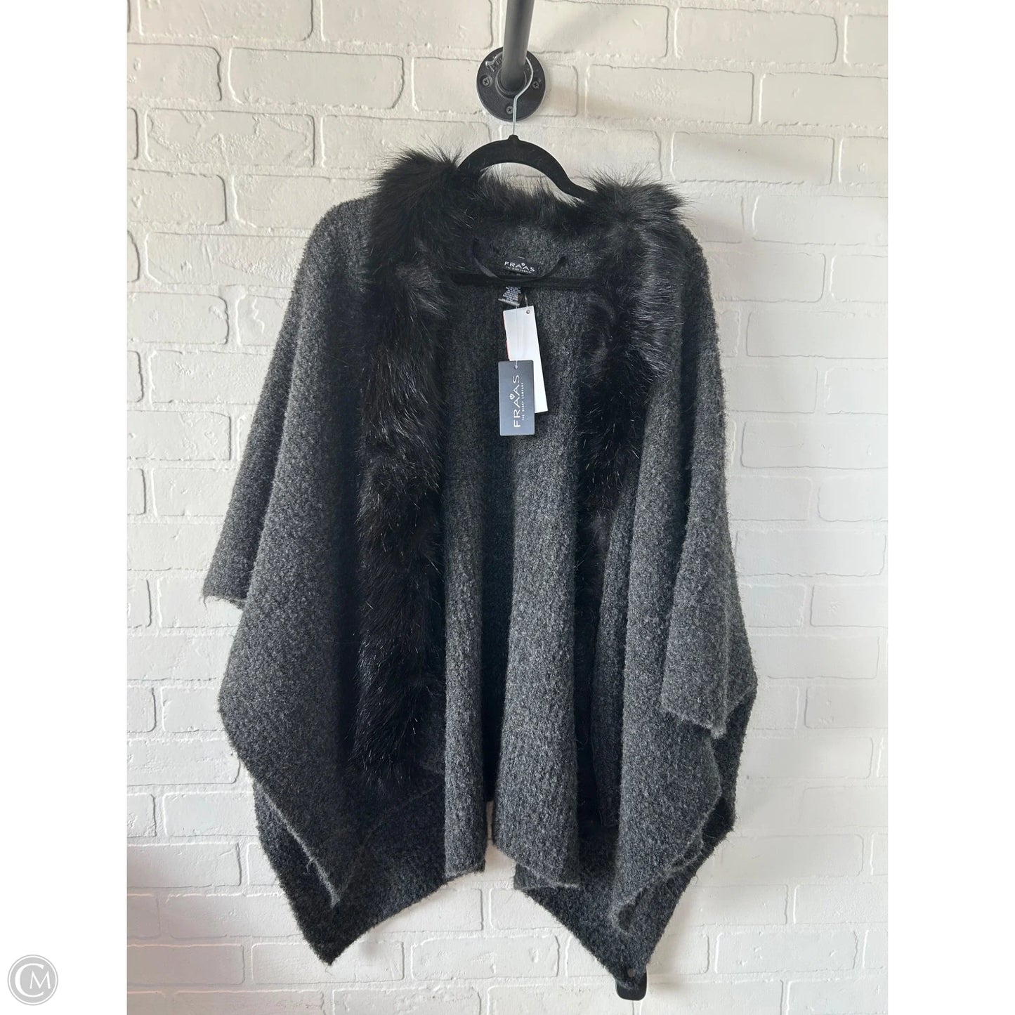Shawl By FRAAS In Black & Grey, Size: Osfm