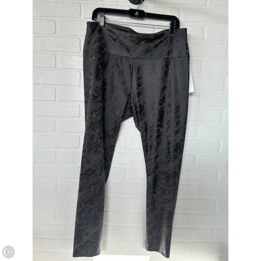 Athletic Leggings By Simply Vera In Grey, Size: 16