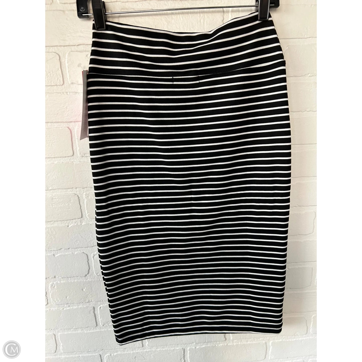 Skirt Midi By POPULAR BASICS In Black & White, Size: 8