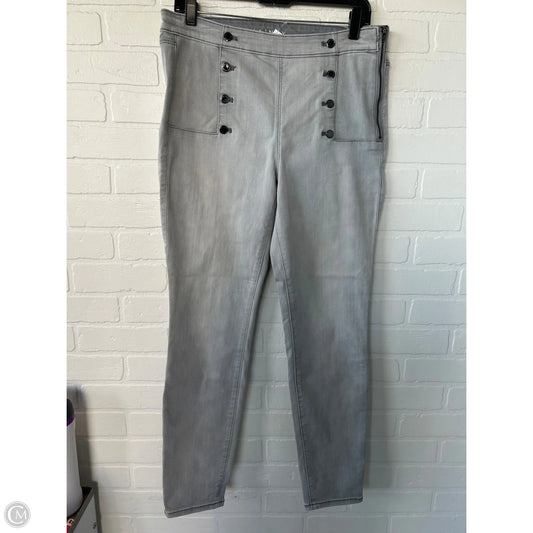 Jeans Skinny By White House Black Market In Grey Denim, Size: 12