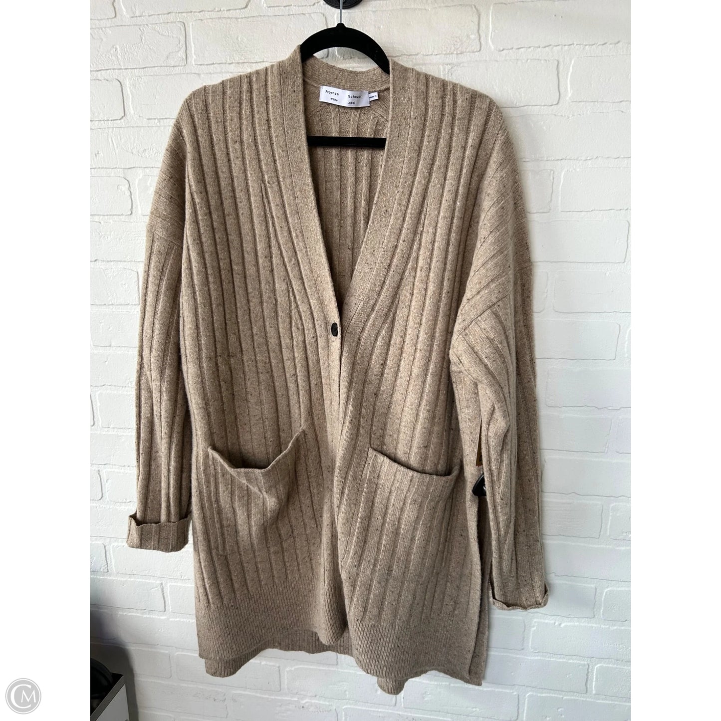 Sweater Cardigan Luxury Designer By Proenza-schouler In Tan, Size: L