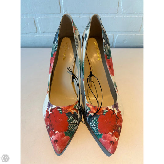 Shoes Heels Stiletto By Marc Fisher In Cream & Red, Size: 10