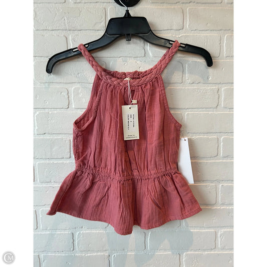 Top Sleeveless By SIM & SAM In Pink, Size: S