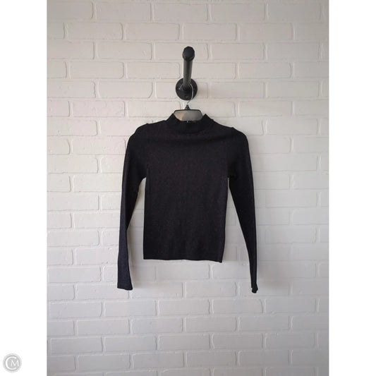 Top Long Sleeve Basic By PLANET HEART In Black & Silver, Size: S