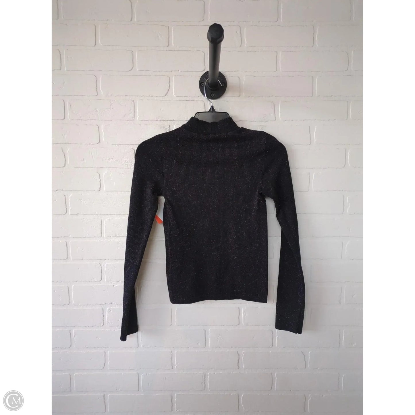 Top Long Sleeve Basic By PLANET HEART In Black & Silver, Size: S