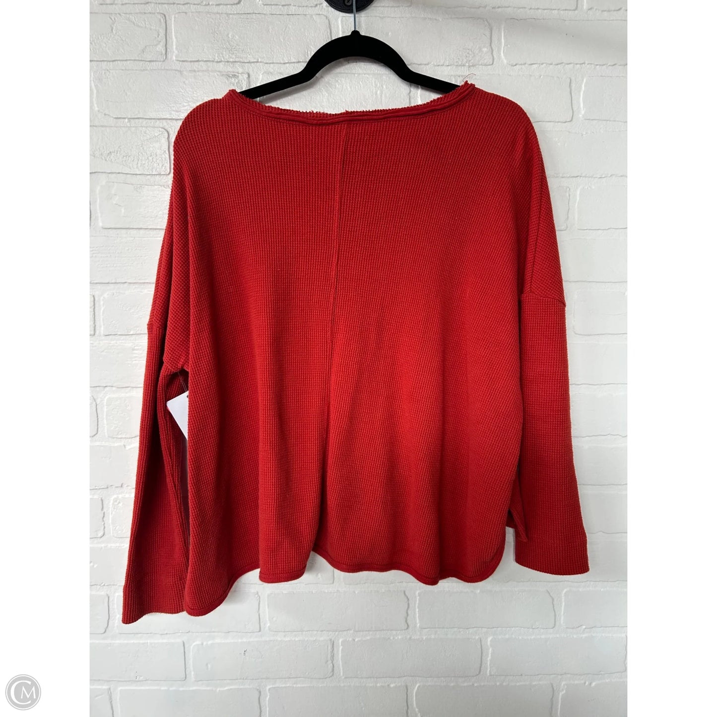 Top Long Sleeve By Anthropologie In Orange, Size: Xs