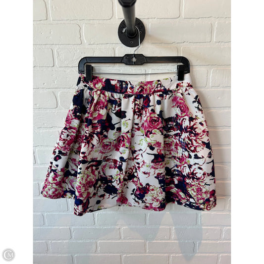 Skirt Mini & Short By Express In Pink & White, Size: 6