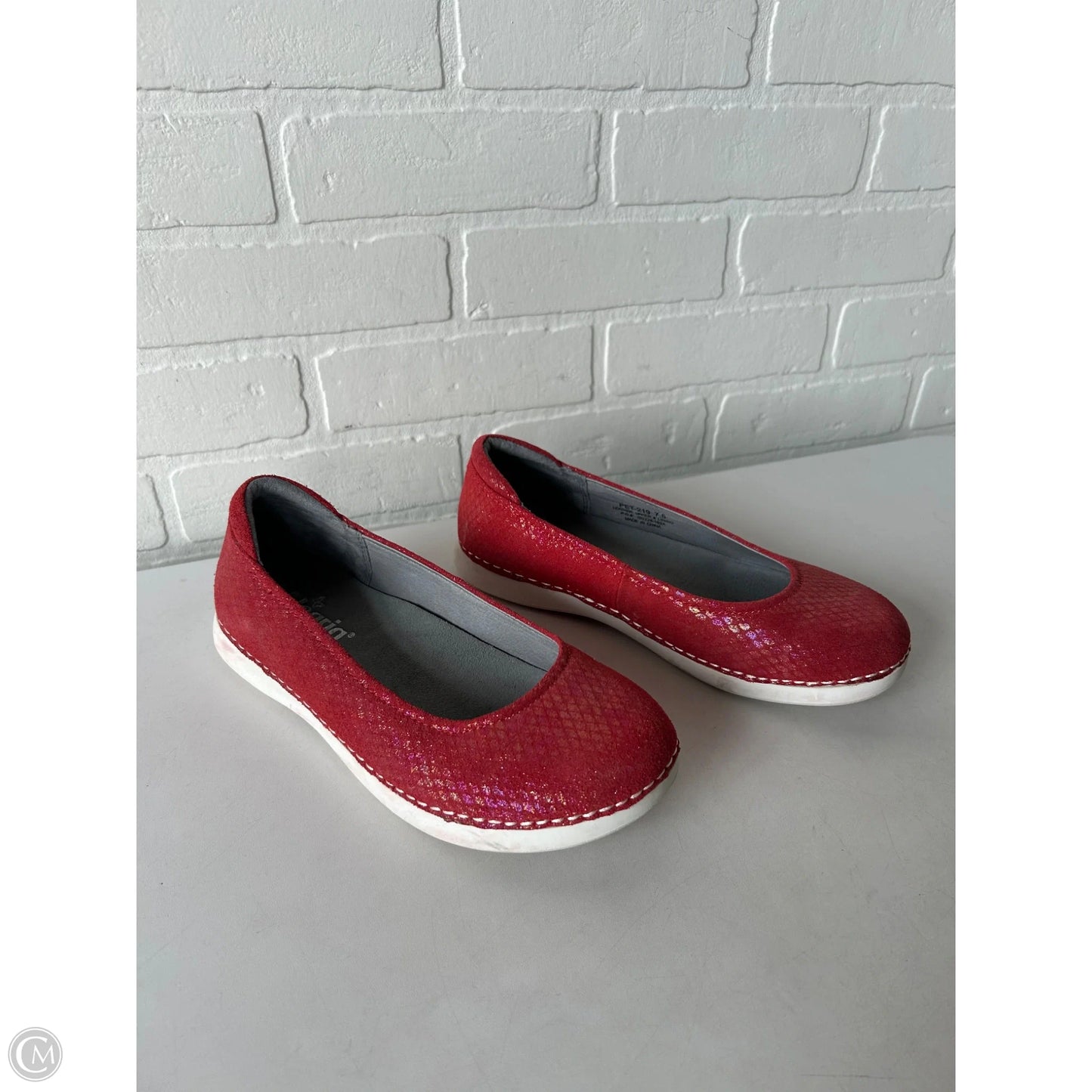 Shoes Flats By Alegria In Red, Size: 7.5