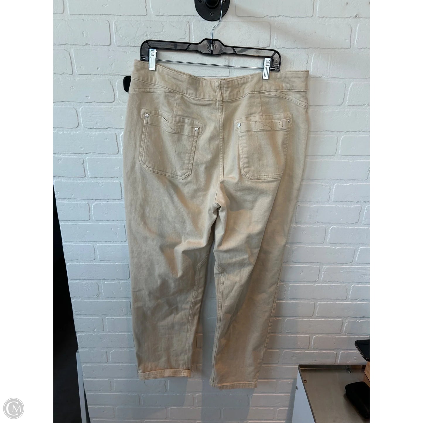 Jeans Wide Leg By Pilcro In Cream Denim, Size: 14