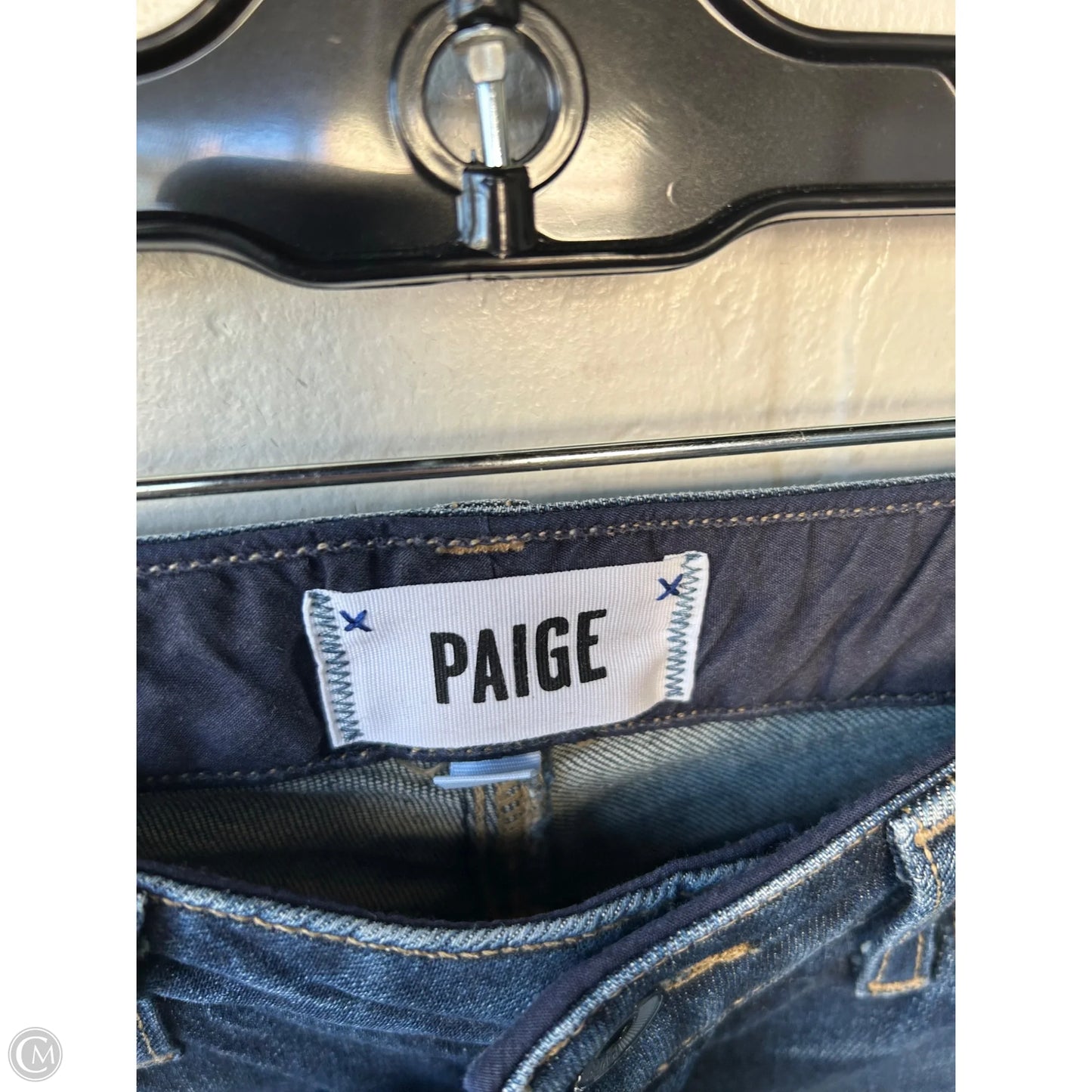 Jeans Straight By Paige In Blue Denim, Size: 2