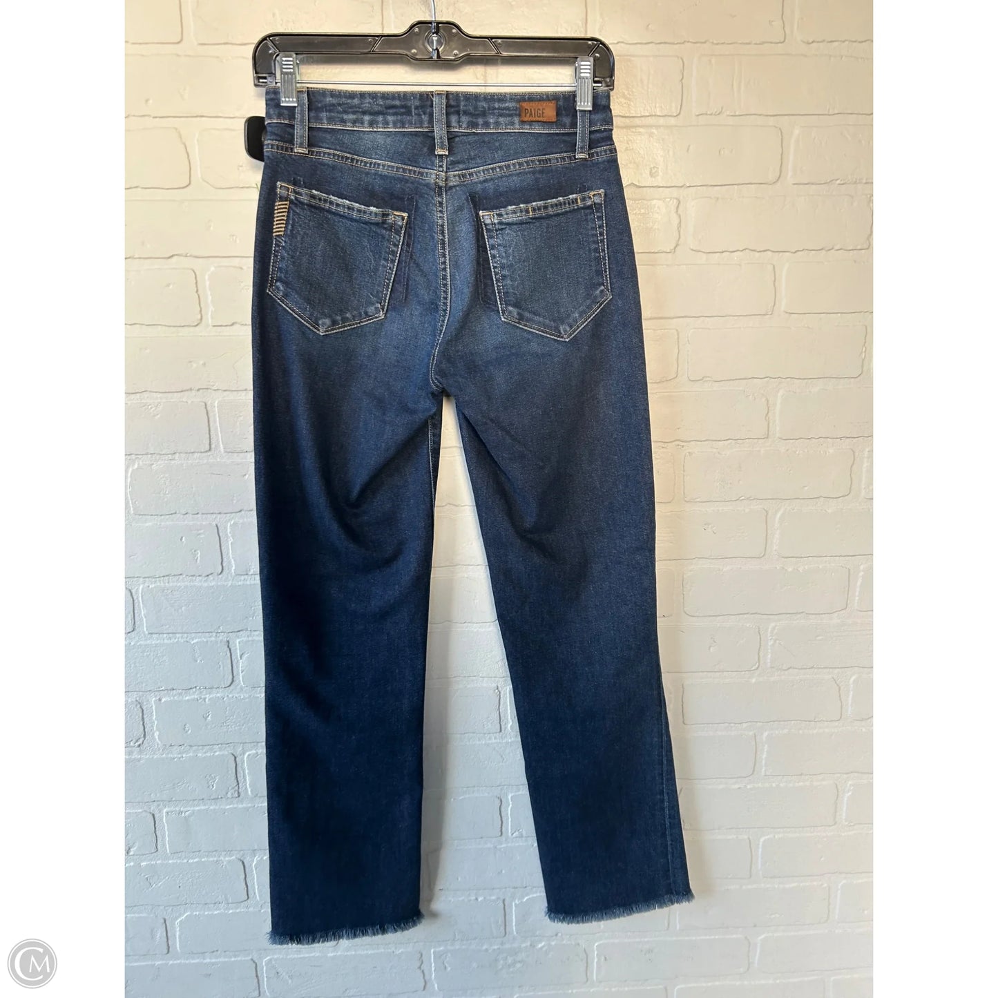 Jeans Straight By Paige In Blue Denim, Size: 2